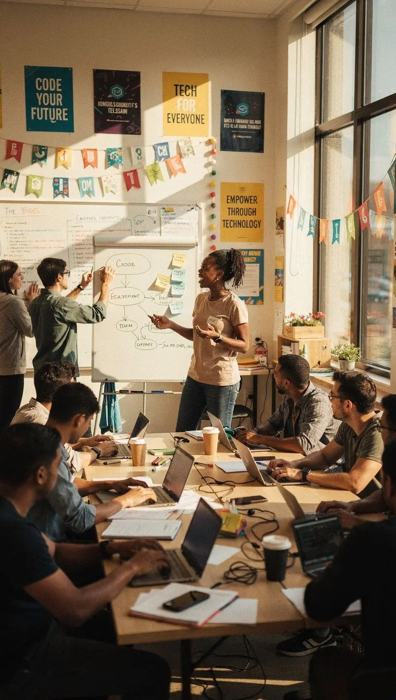 Professional team collaboration